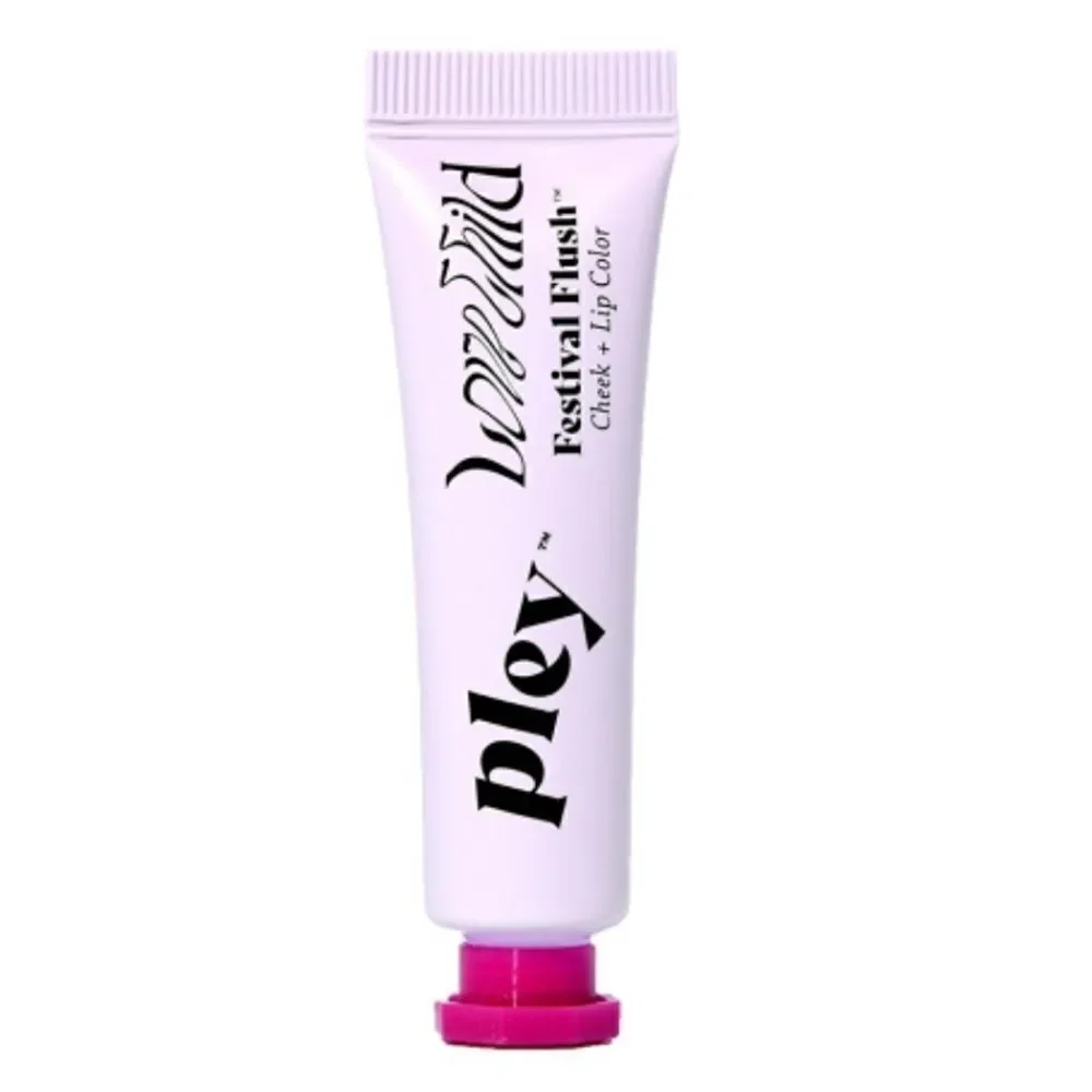 NIB New Pley Beauty Festival Flush Cheek + Lip Color Plum Springs 10ml Berry